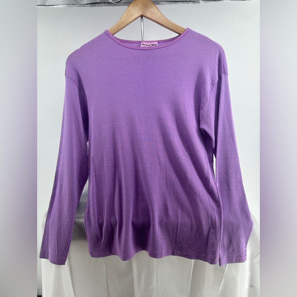 Michael Stars American purple sweater